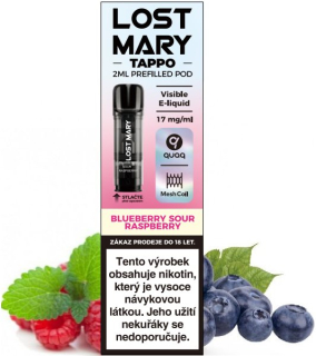 Cartridge LOST MARY TAPPO Pods 1Pack Blueberry Sour Raspberry 17mg